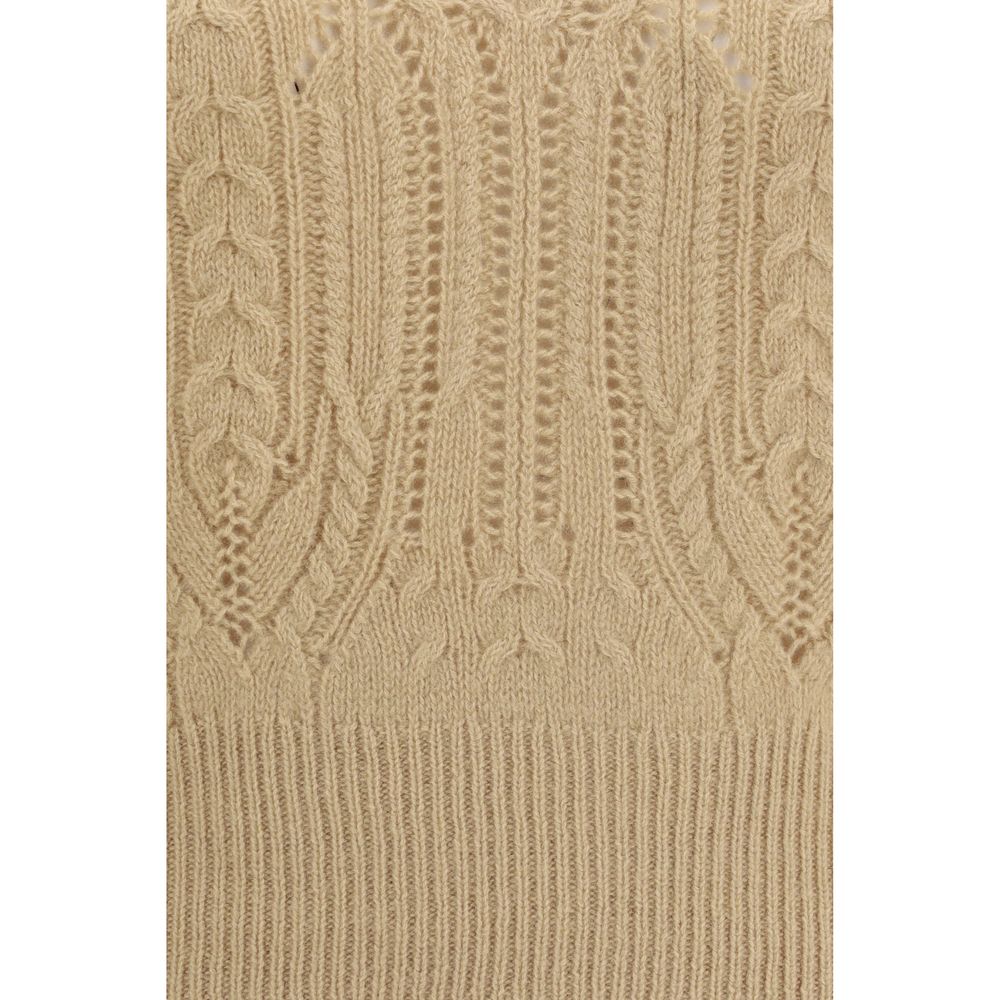 Pull en cachemire beige Ermanno Scervino
