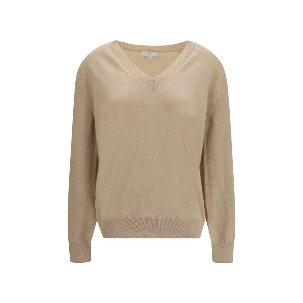 Malo Pull en cachemire beige