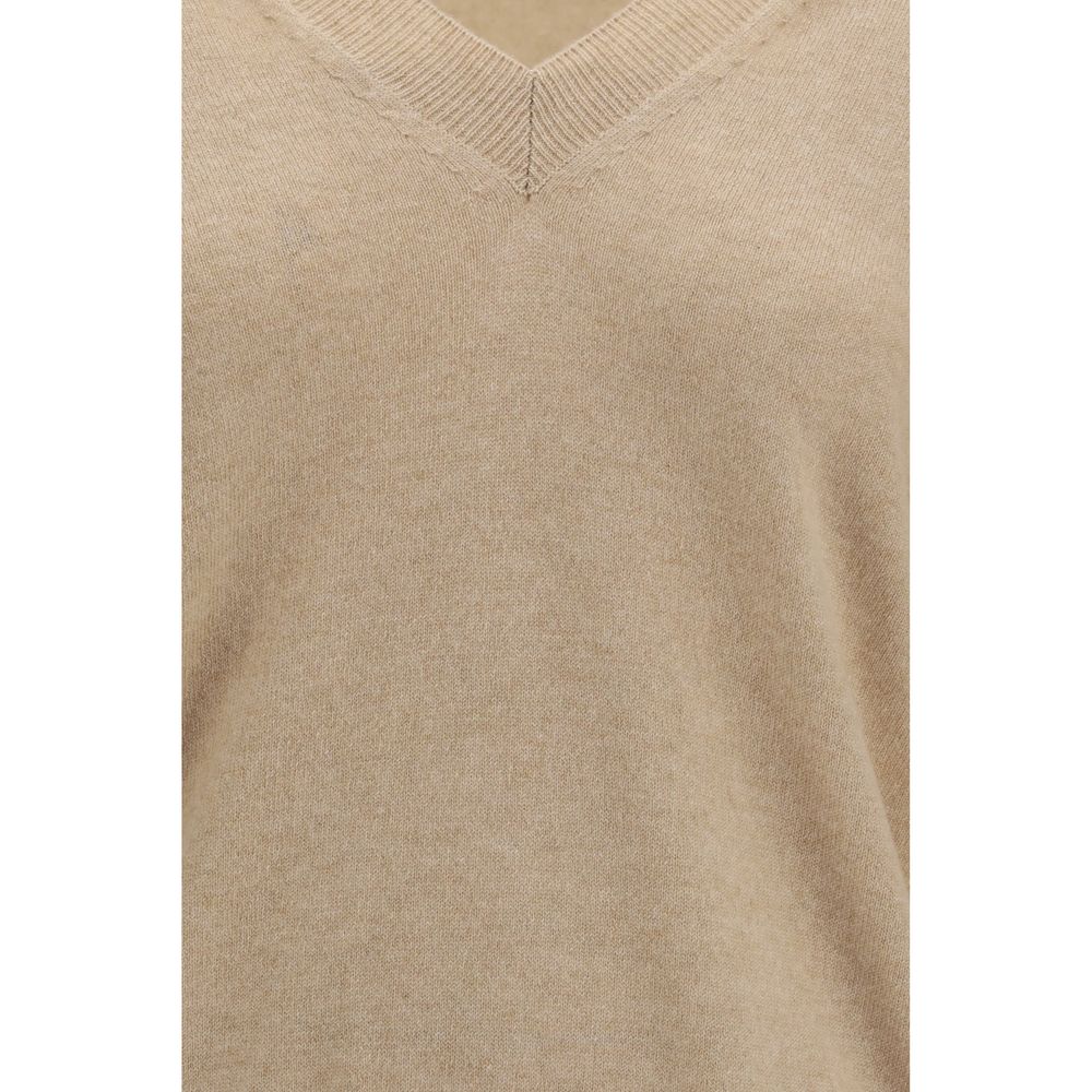 Malo Pull en cachemire beige