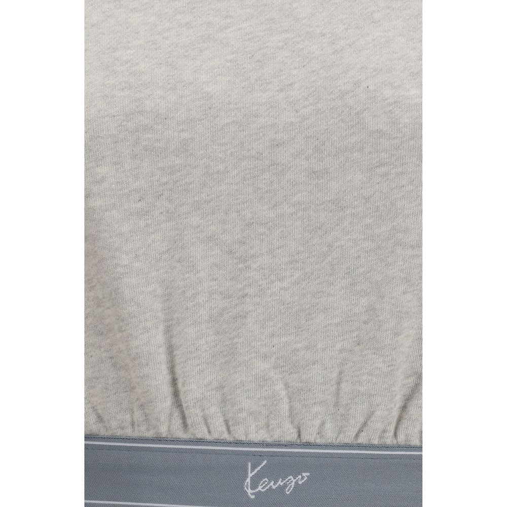 Sweat-shirt en coton gris Kenzo