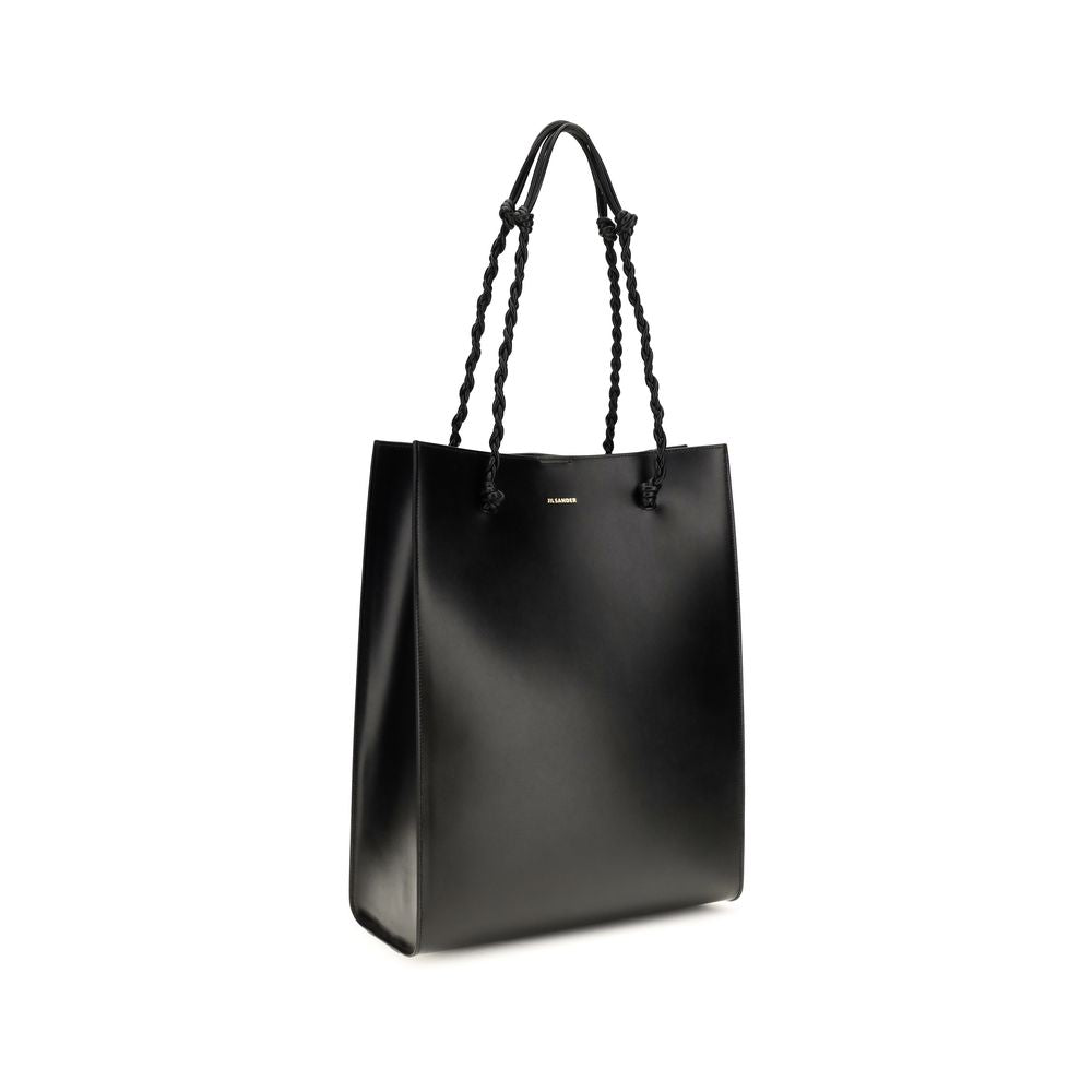 Sac à bandoulière Jil Sander en cuir de veau noir Bos Taurus