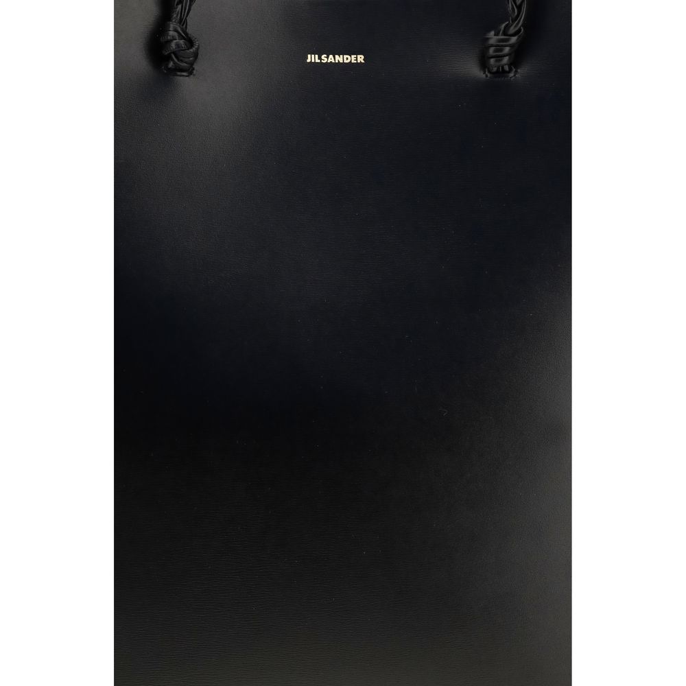 Sac à bandoulière Jil Sander en cuir de veau noir Bos Taurus