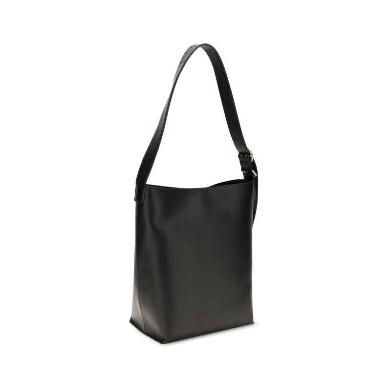 Jil Sander Black Calf Leather Bos Taurus Handbag