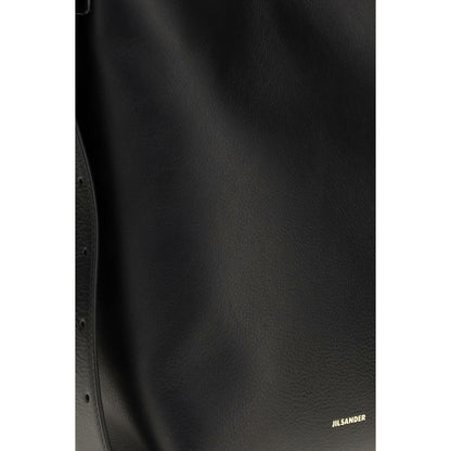 Jil Sander Black Calf Leather Bos Taurus Handbag