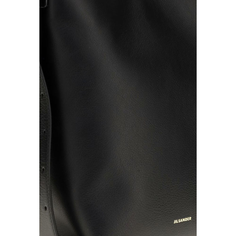 Jil Sander Black Calf Leather Bos Taurus Handbag