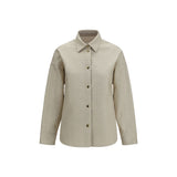 Veste longue Moncler en polyamide beige