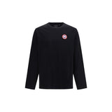 T-shirt à manches longues en coton noir Canada Goose