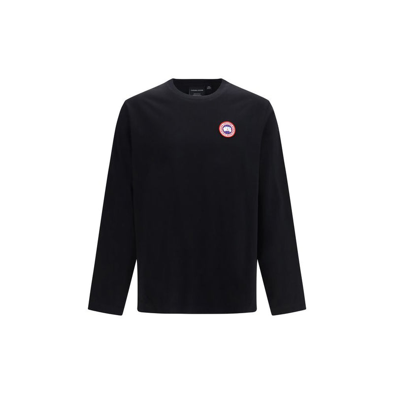 Canada Goose Black Cotton Long Sleeve T-Shirt