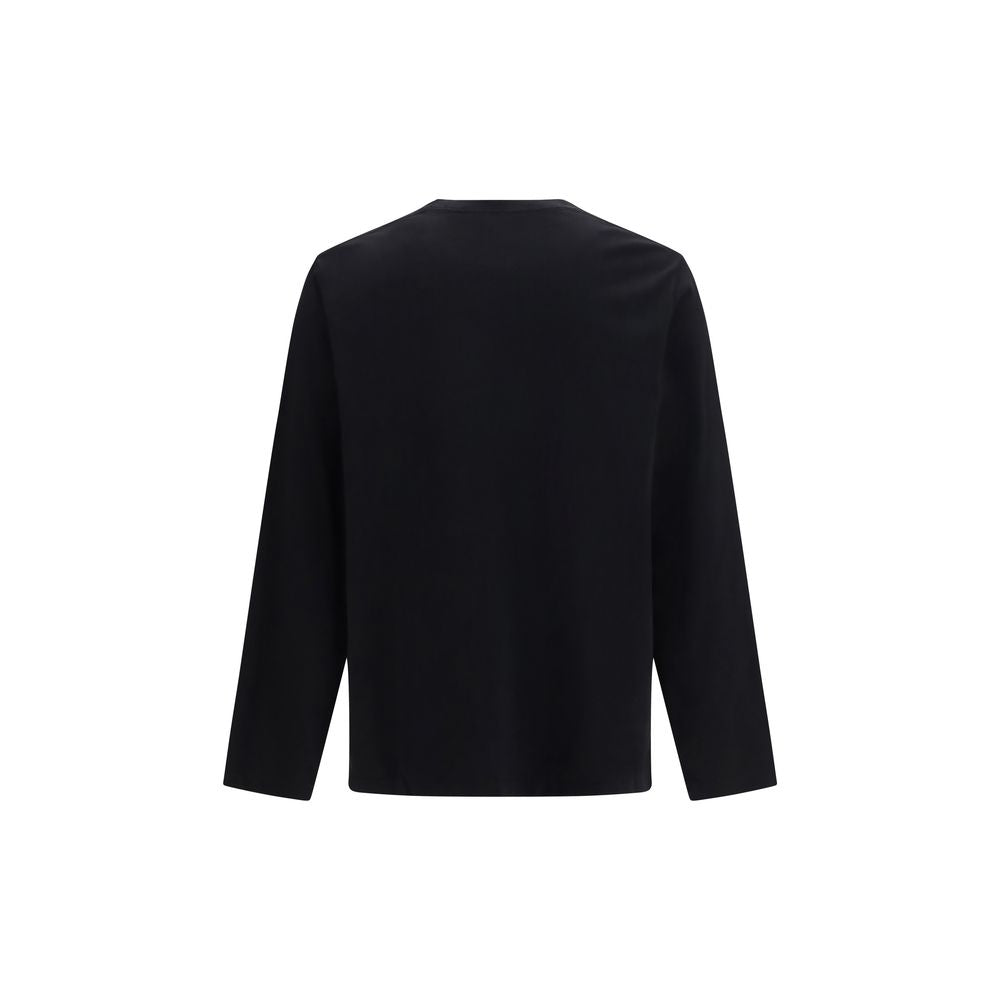 T-shirt à manches longues en coton noir Canada Goose