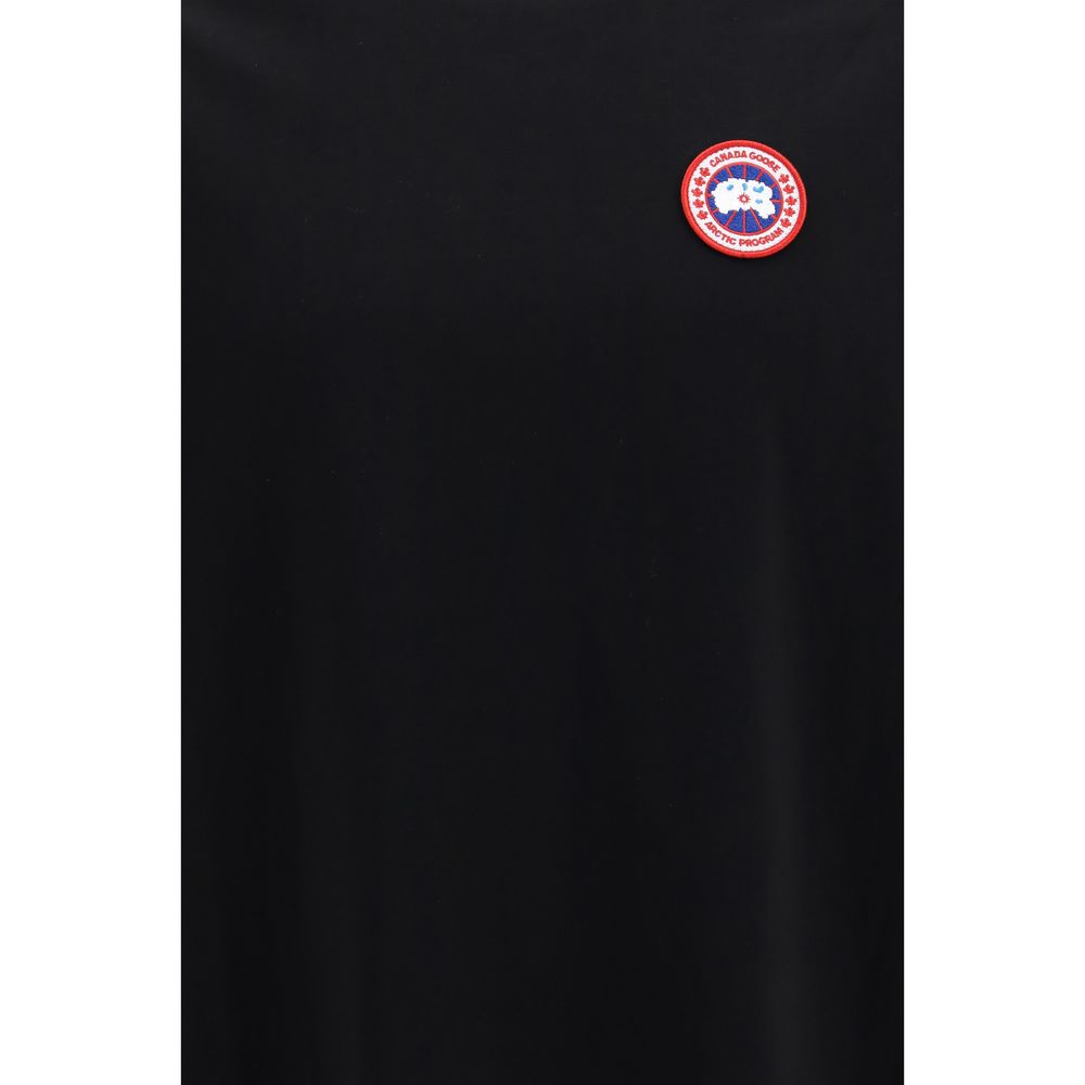 T-shirt à manches longues en coton noir Canada Goose