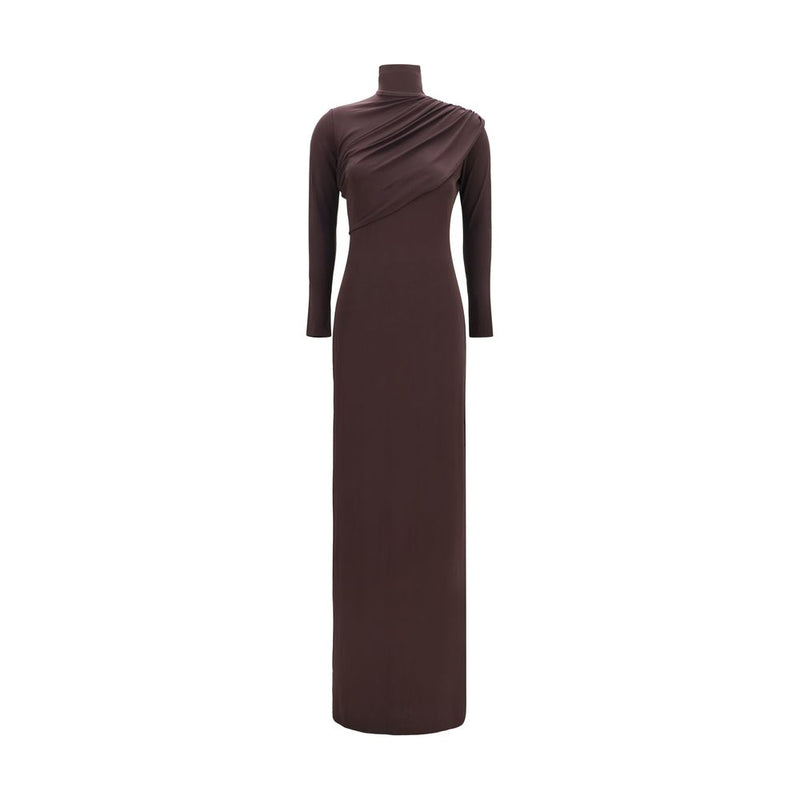 Courrèges Brown Viscose Casual Dress