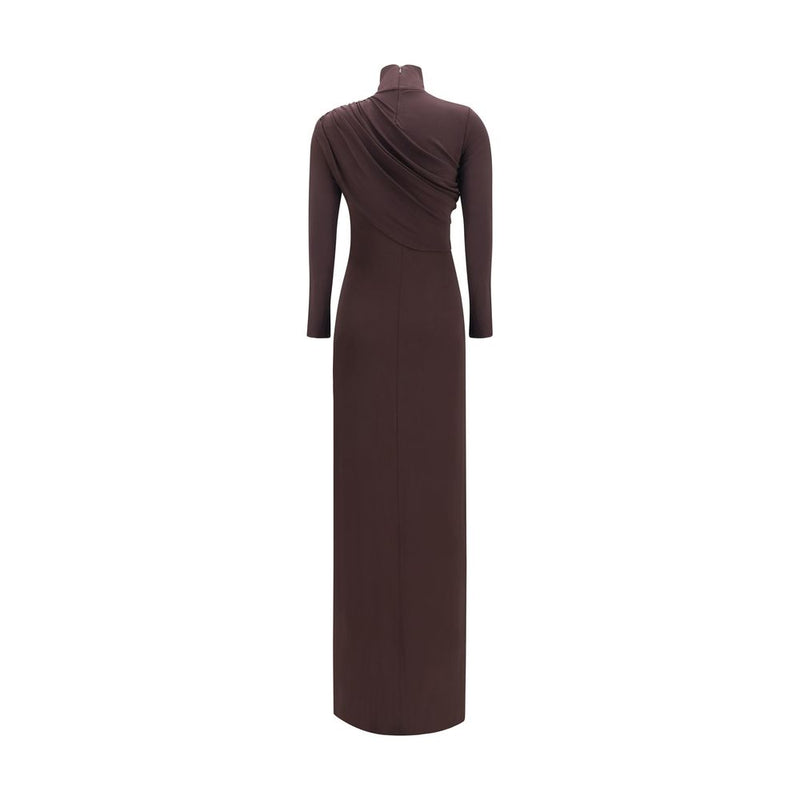 Courrèges Brown Viscose Casual Dress
