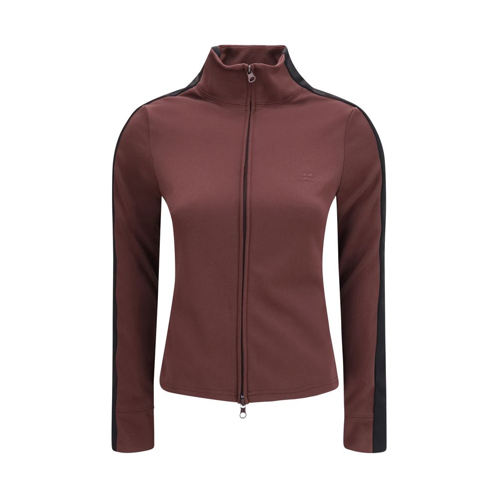Sweat-shirt Courrèges en polyester bordeaux