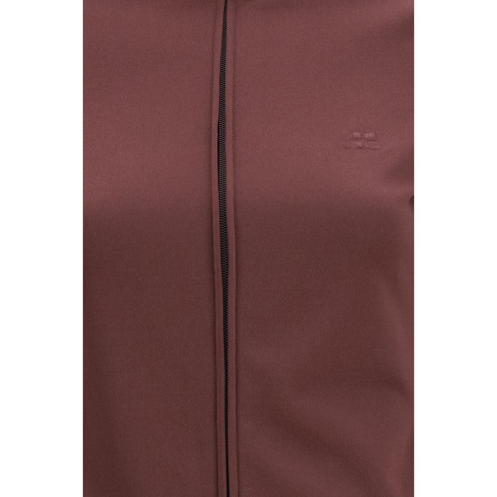 Sweat-shirt Courrèges en polyester bordeaux