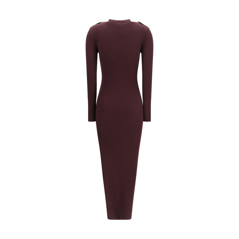 Courrèges Purple Viscose Long Dress