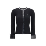 Courrèges Black Viscose Cardigan