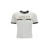 T-shirt blanc en coton Gucci