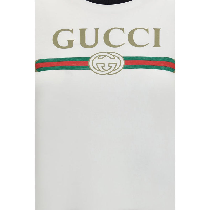 Gucci White Cotton T-Shirt