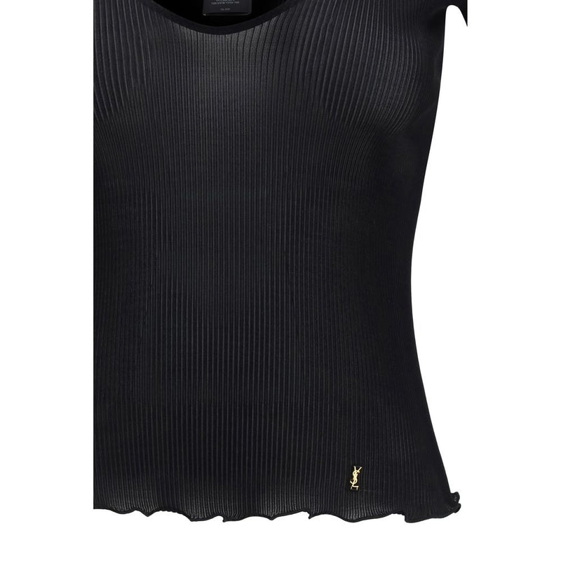 Saint Laurent Black Silk Blouse