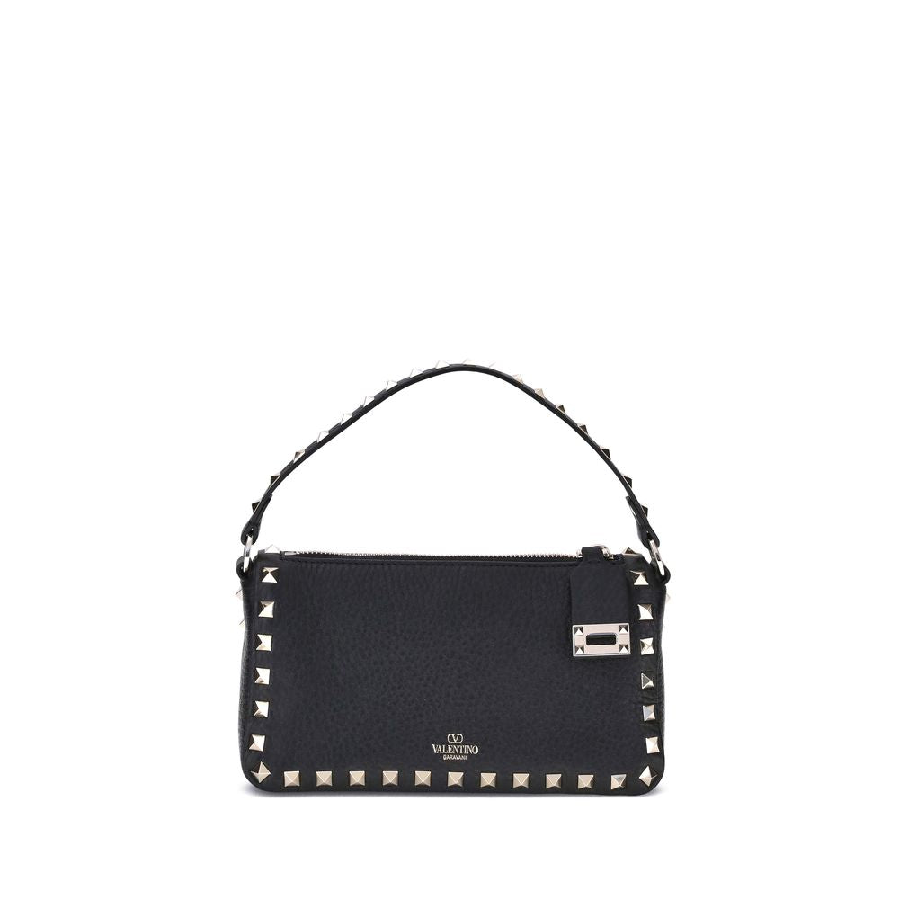 Sac porté épaule Valentino Garavani en cuir de veau noir