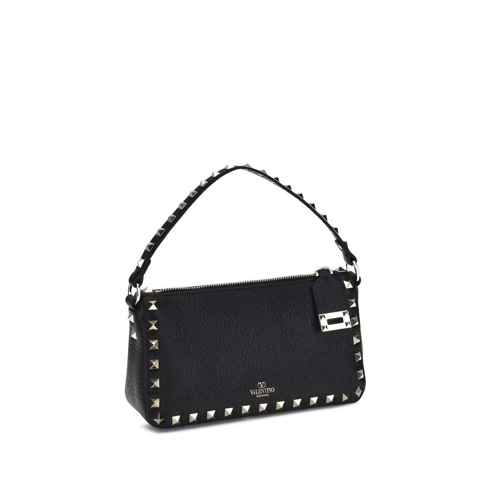 Sac porté épaule Valentino Garavani en cuir de veau noir