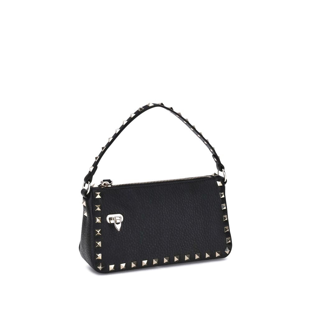 Sac porté épaule Valentino Garavani en cuir de veau noir