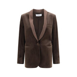Blazer Lardini en coton marron