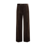 Pantalon en coton marron Lardini