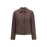 Veste longue Lardini en laine marron Oves Aries