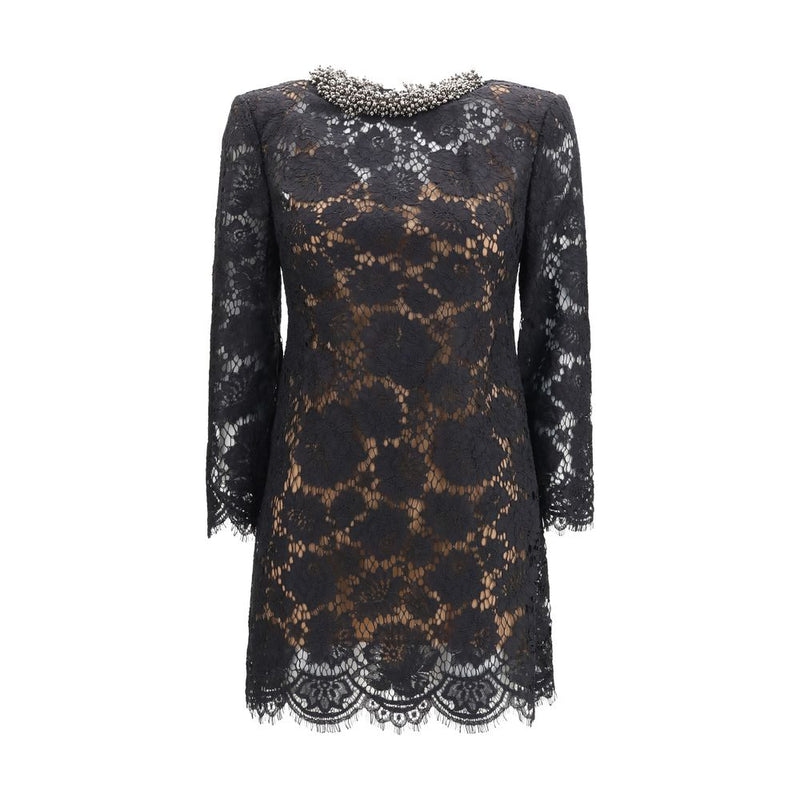 Self-Portrait Black Polyamide Casual Dress