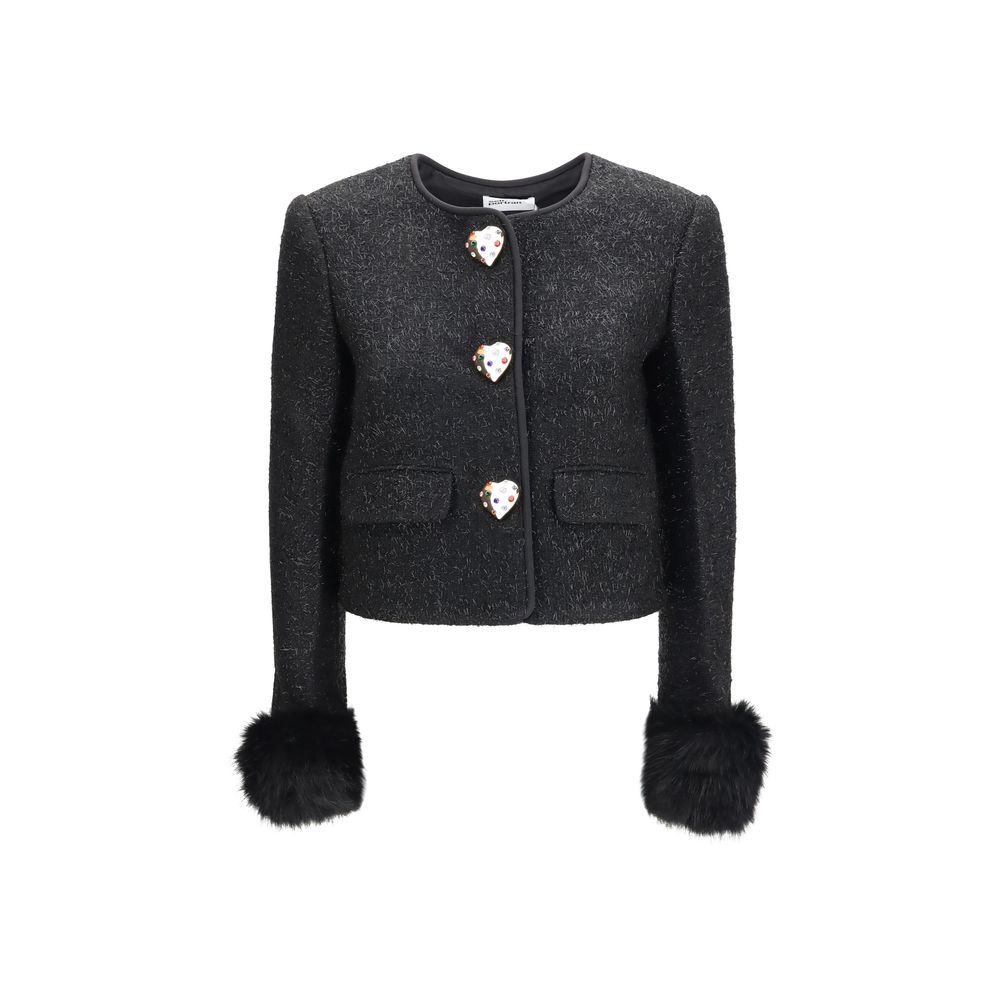 Veste Self-Portrait en polyester noir