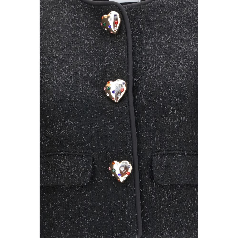 Veste Self-Portrait en polyester noir