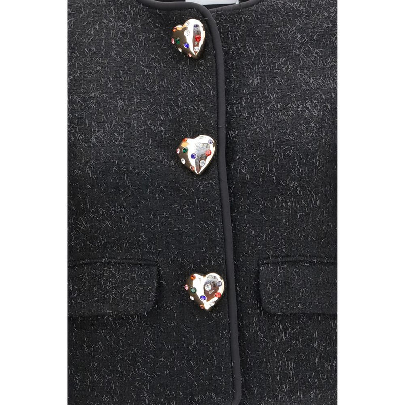 Self-Portrait Black Polyester Jacket
