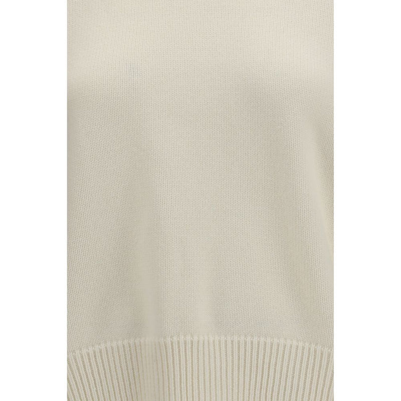 Loulou De Saison White Wool Oves Aries Sweatshirt
