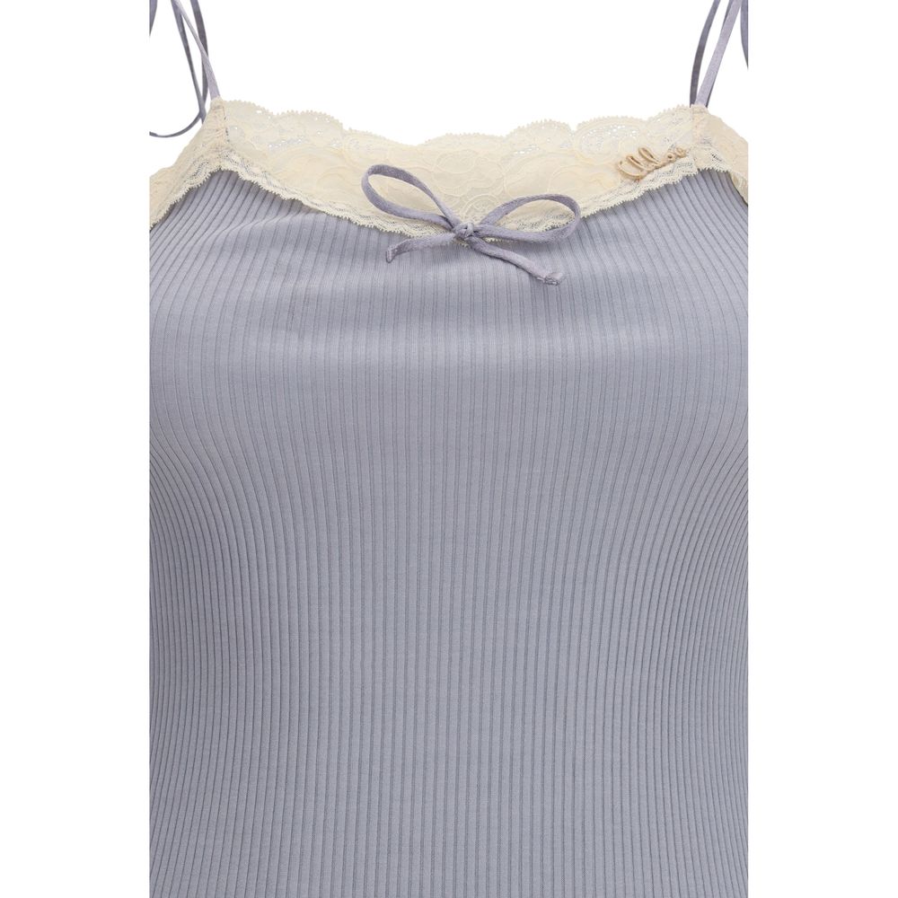 T-shirt en cachemire Chloé bleu