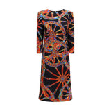 Robe de cocktail Dolce & Gabbana en soie multicolore
