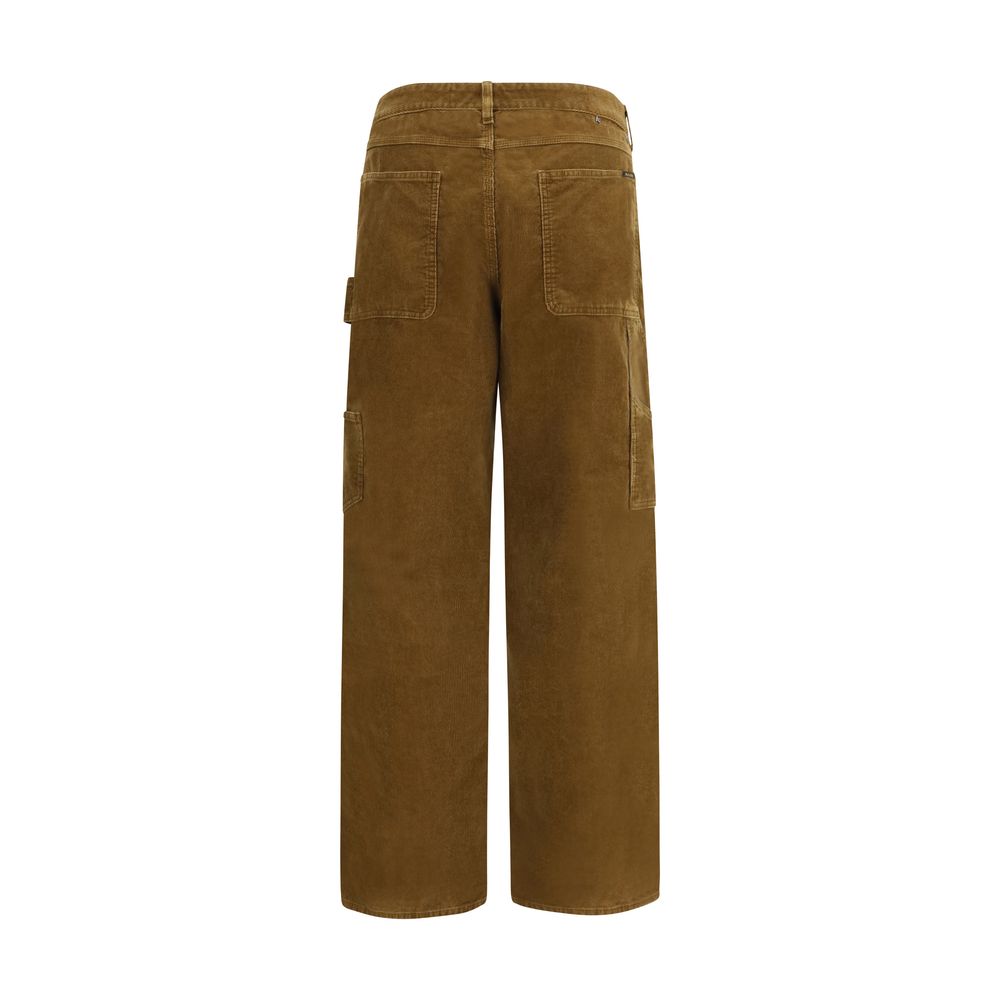 Pantalon cargo Golden Goose en coton marron