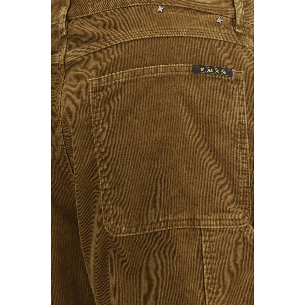 Pantalon cargo Golden Goose en coton marron