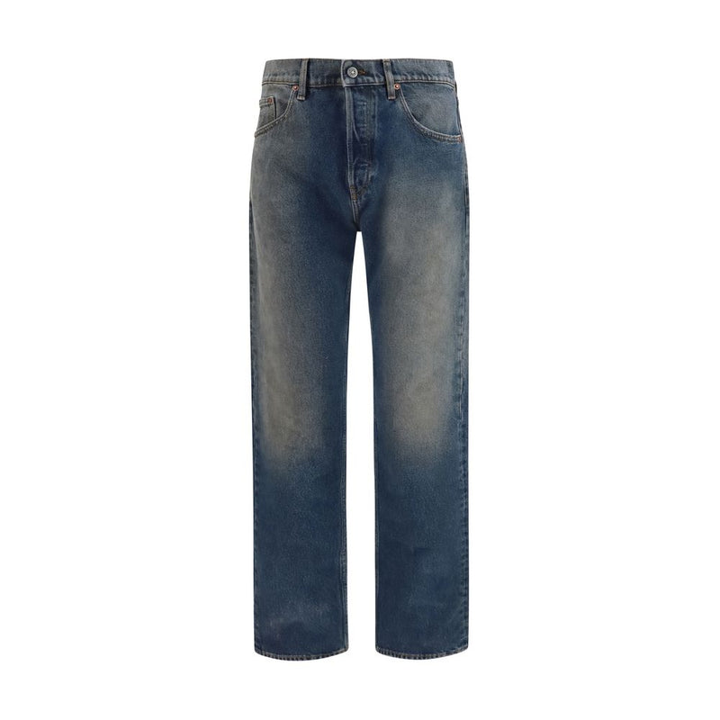 Golden Goose Blue Cotton Relaxed Fit Jeans