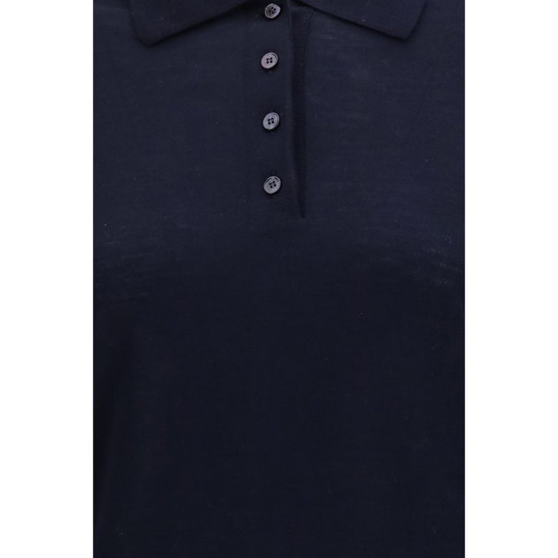 Golden Goose Blue Wool Oves Aries Shirt