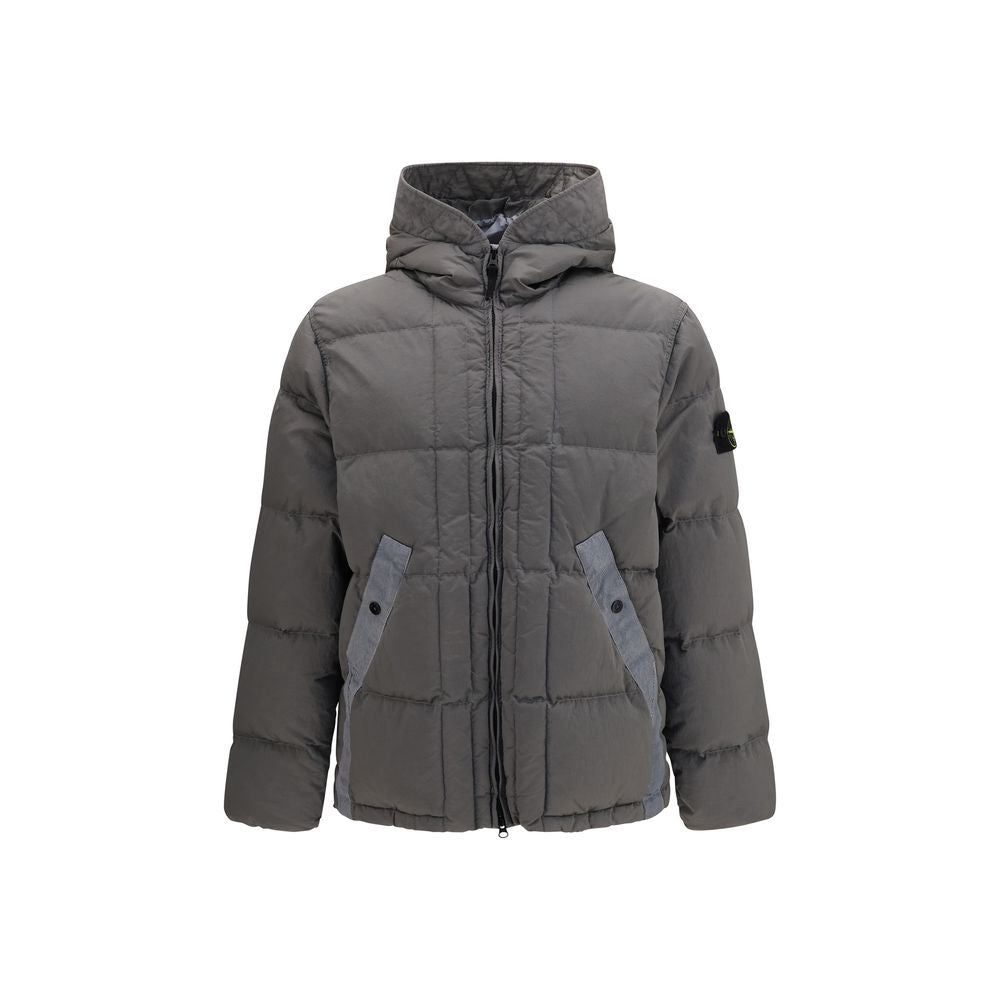 Veste Stone Island bicolore en polyamide intégrale