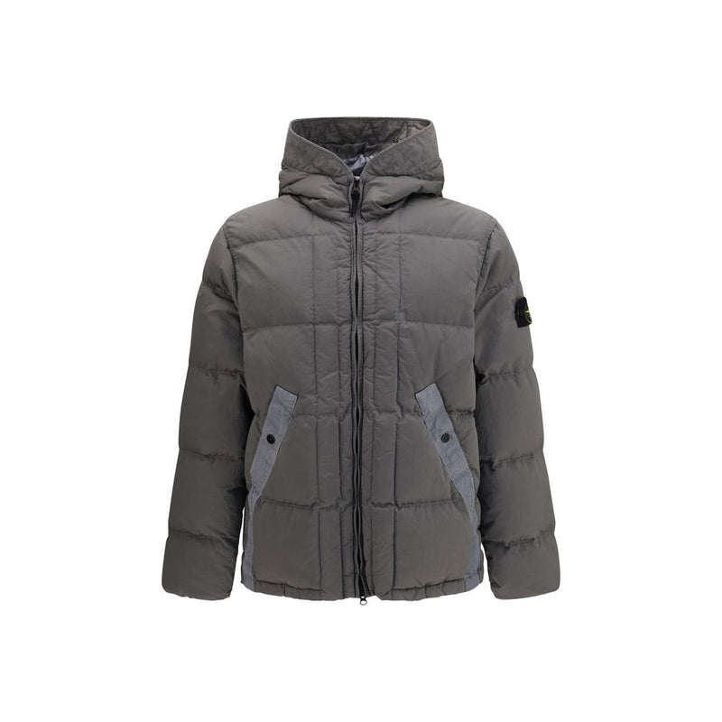 Stone Island Bicolor Polyamide Full-Length Jacket