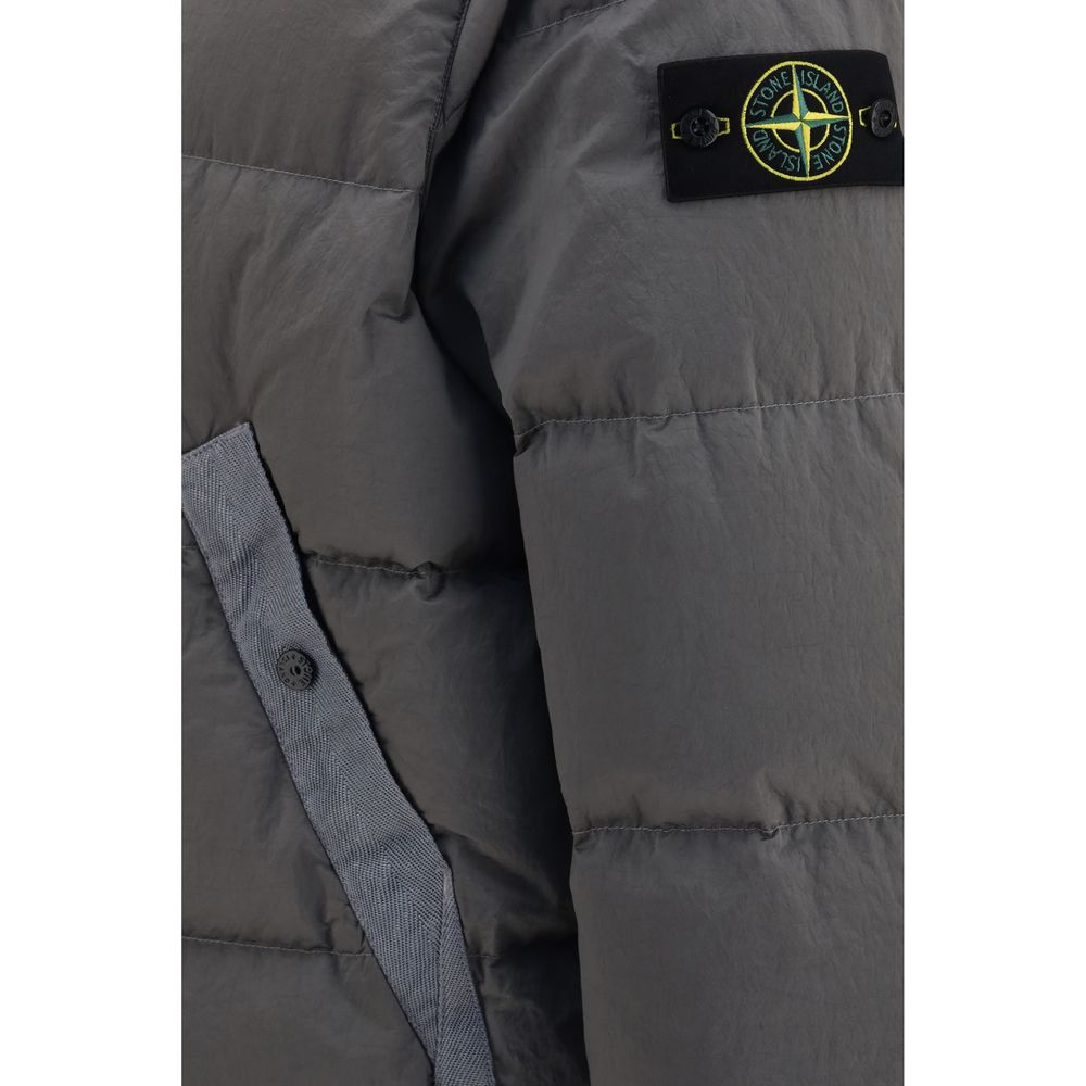 Veste Stone Island bicolore en polyamide intégrale