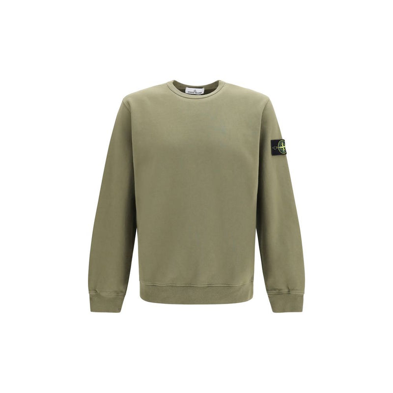 Stone Island Bicolor Cotton Sweatshirt