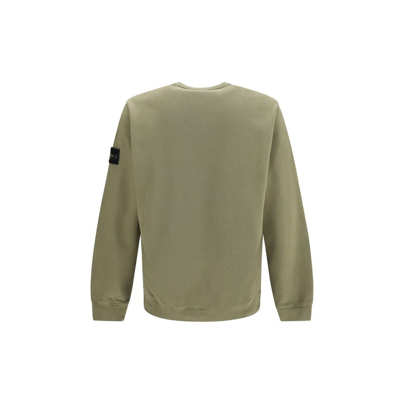 Stone Island Bicolor Cotton Sweatshirt