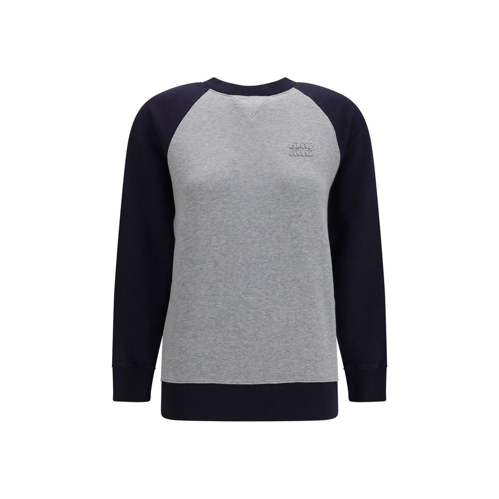 Miu Miu Sweat-shirt en coton multicolore