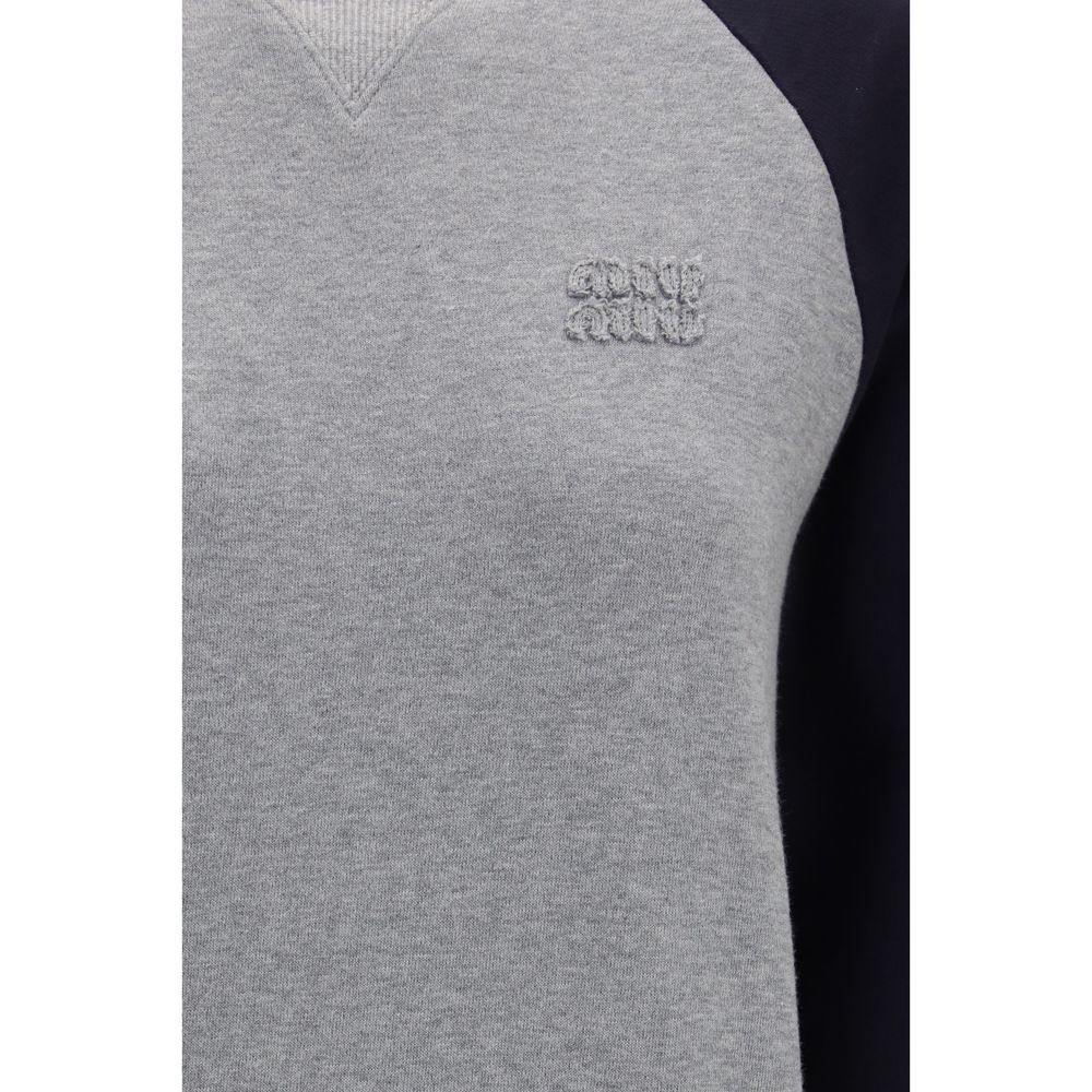 Miu Miu Sweat-shirt en coton multicolore