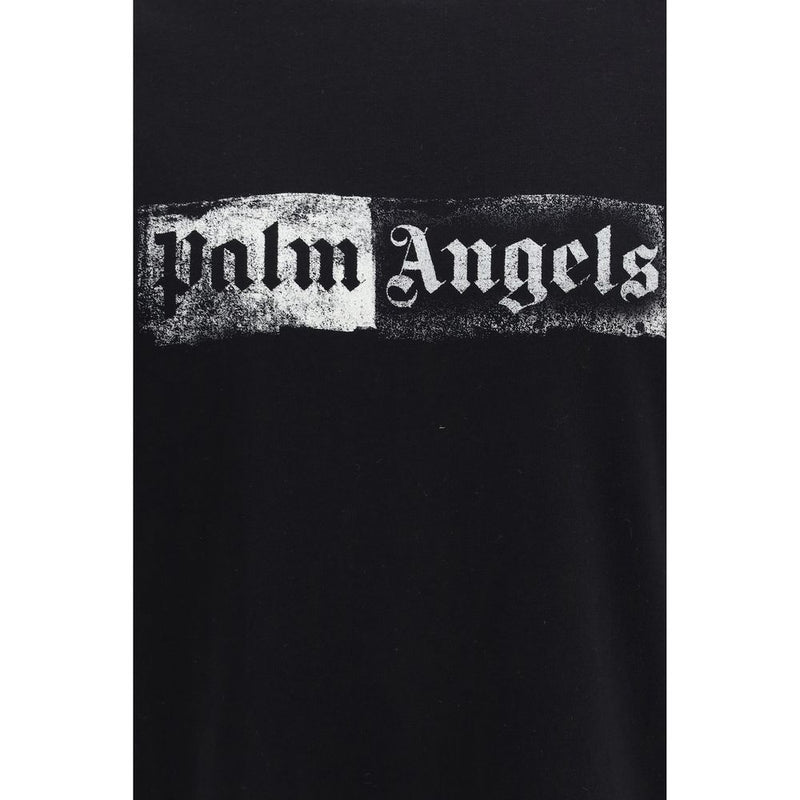 Palm Angels Black Cotton T-Shirt