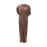 Robe décontractée Rick Owens en viscose beige