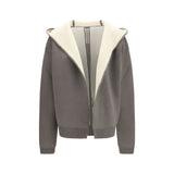 Sweat à capuche Rick Owens Aries en laine grise